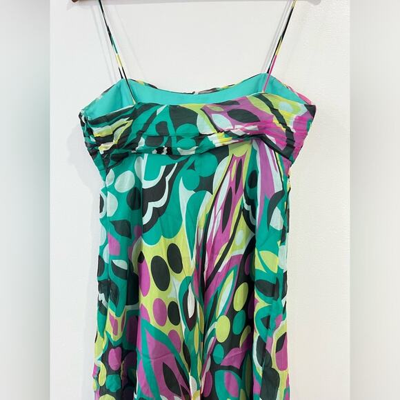 Milly of New York Vintage Y2k Babydoll Silk Dress 8 - Picture 6 of 11